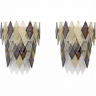 Pair of Murano glass Sconces, late 20th century