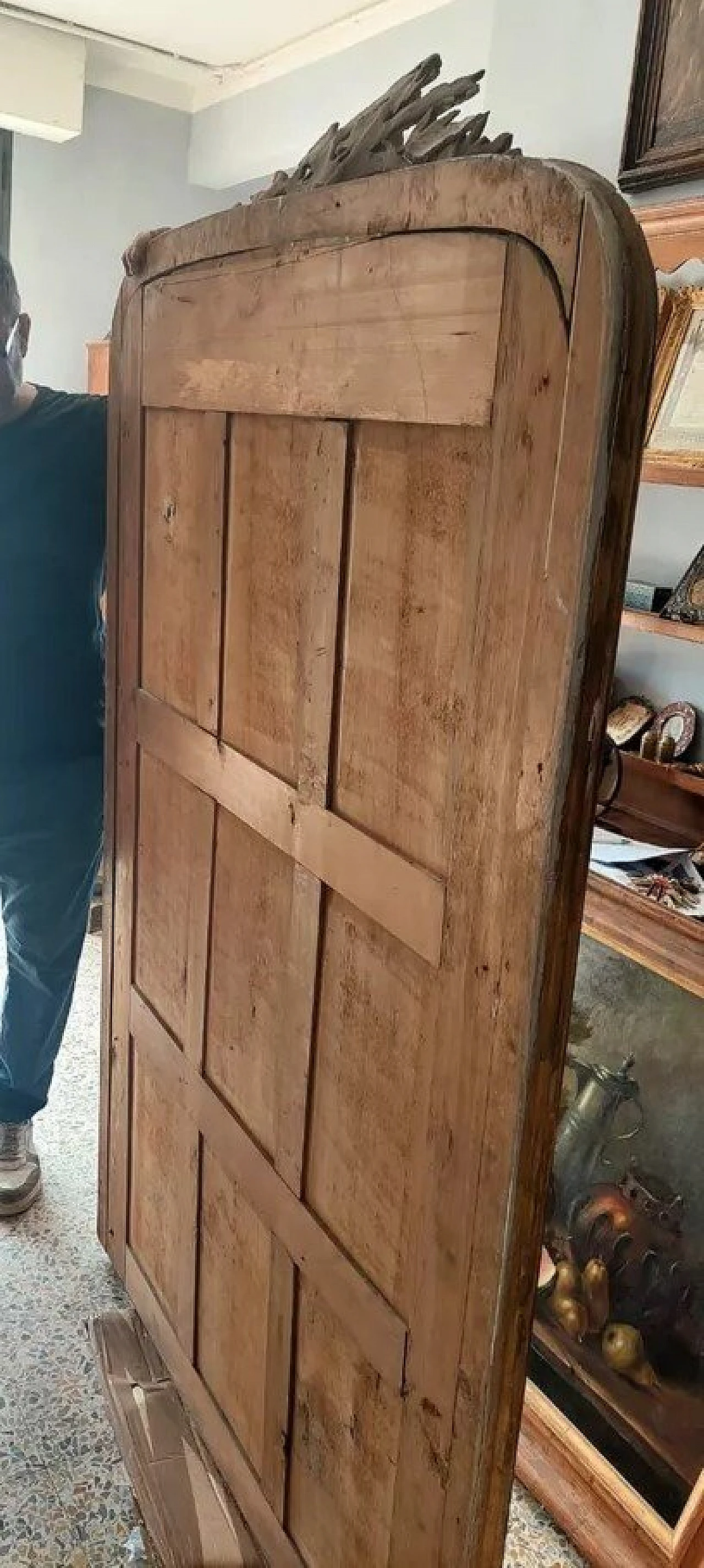 Coppia di specchi in legno dorato Luigi Filippo, metà '800 2