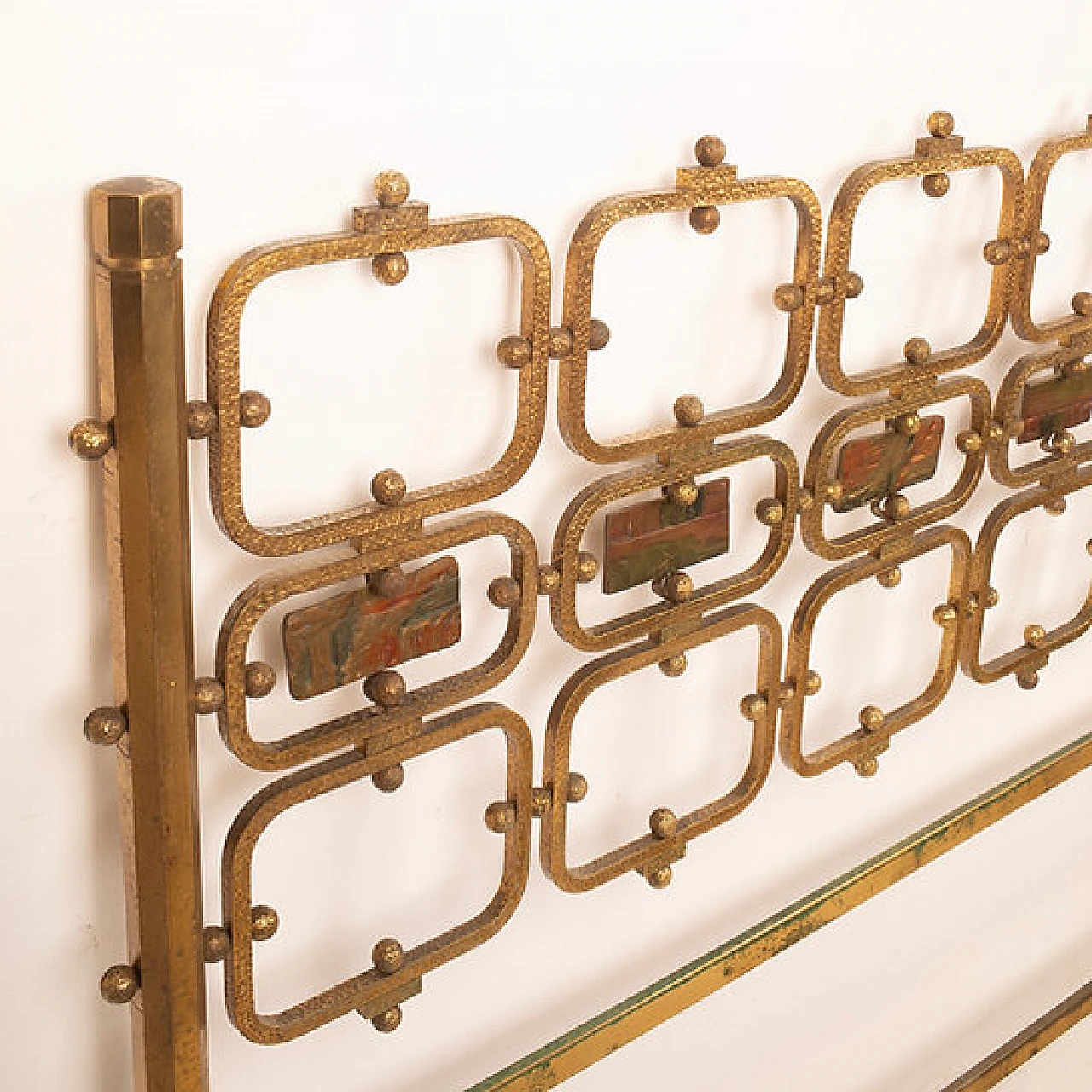 Brass and bronze bed by Osvaldo Borsani for Borsani Varedo, 1950s 8