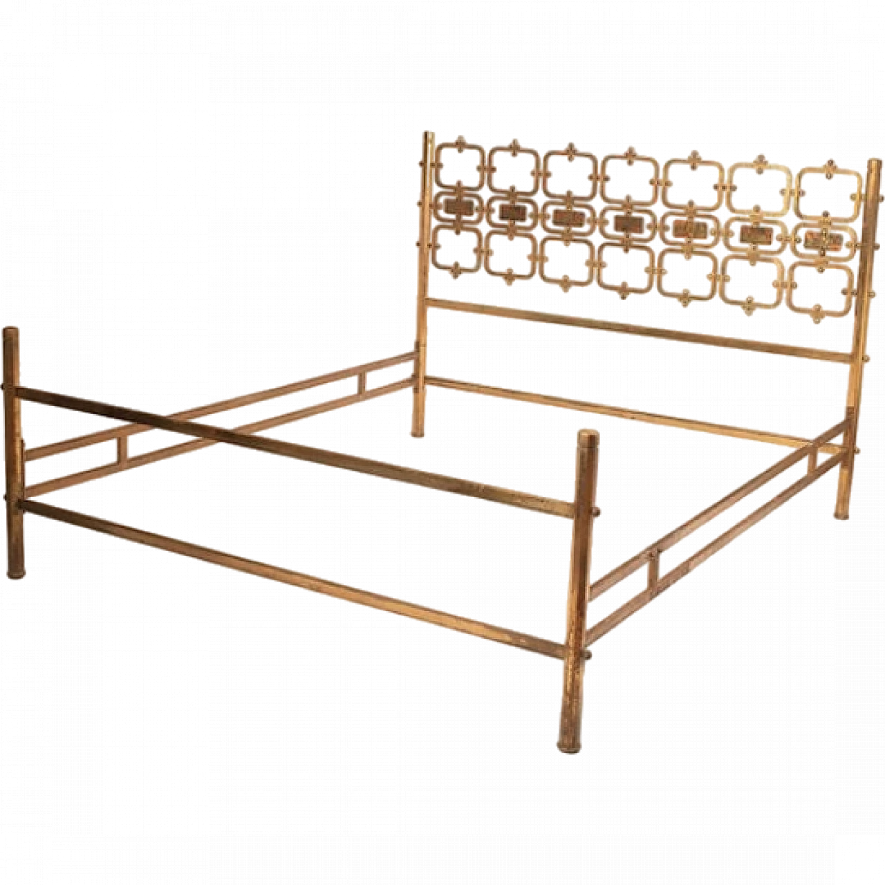 Brass and bronze bed by Osvaldo Borsani for Borsani Varedo, 1950s 16