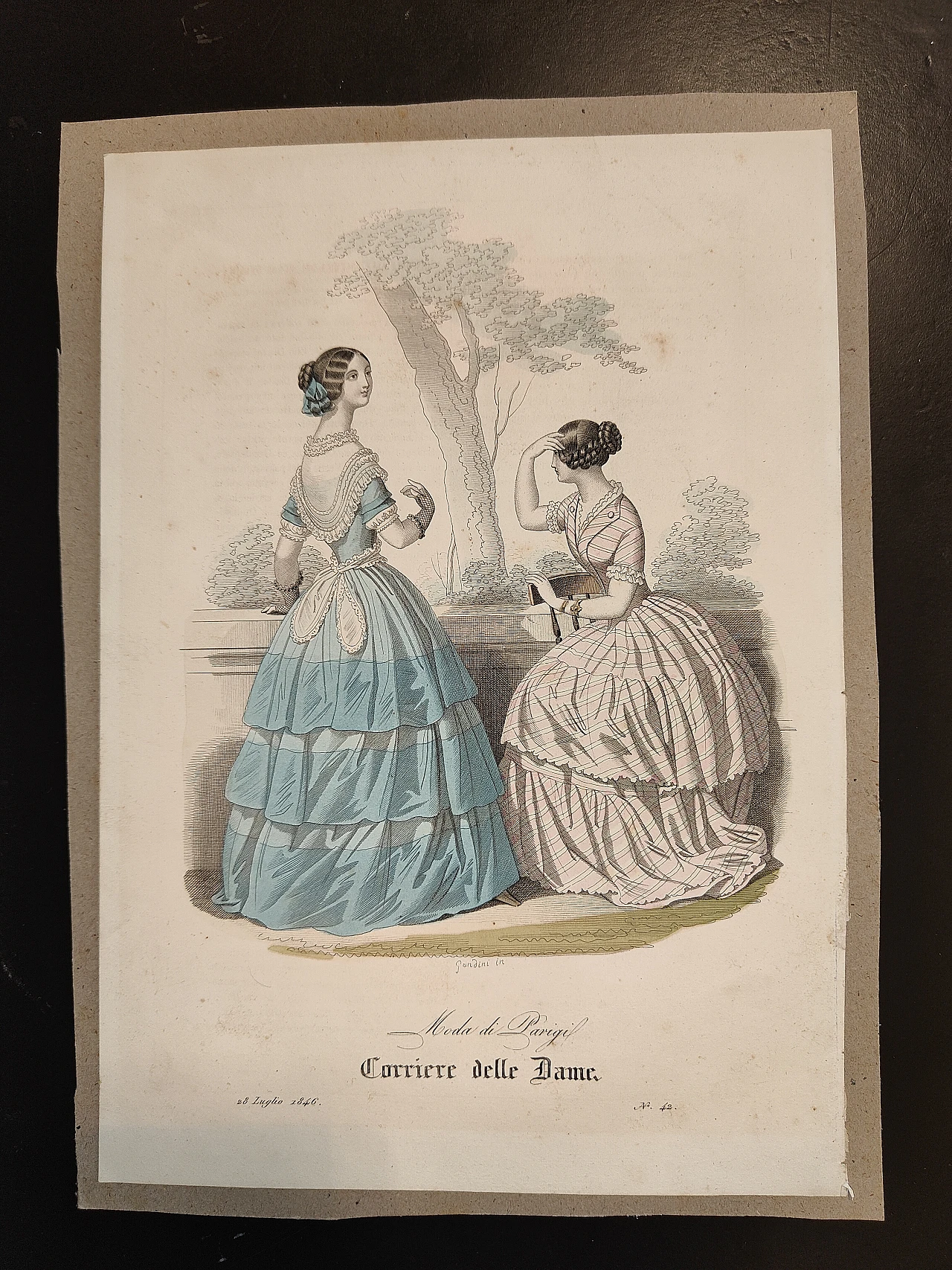 19th century fashion print 1