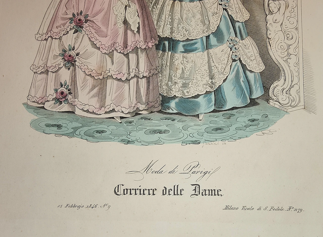 Fashion print, 19th century 2