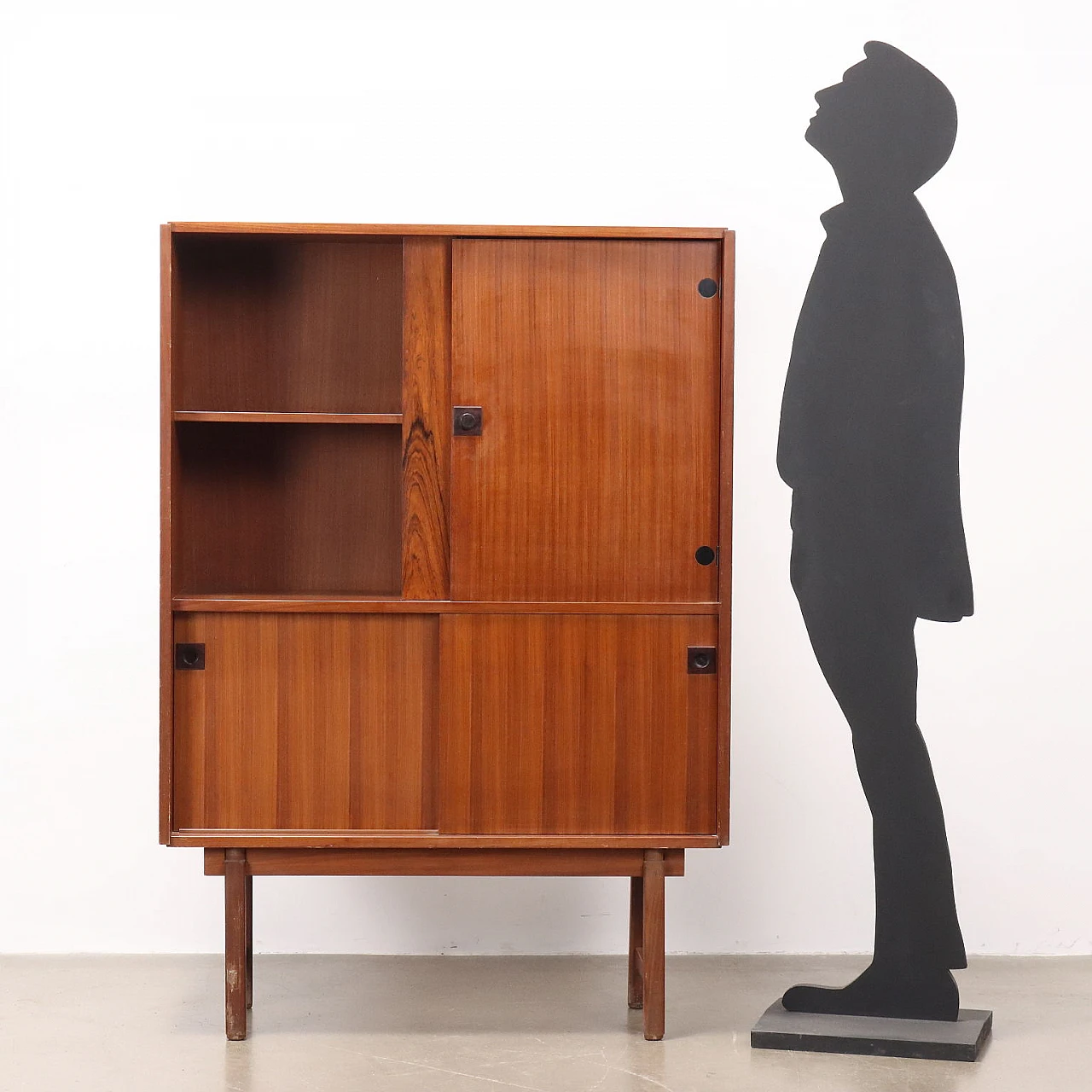 Highboard inmahogany veneer, 1960s 2