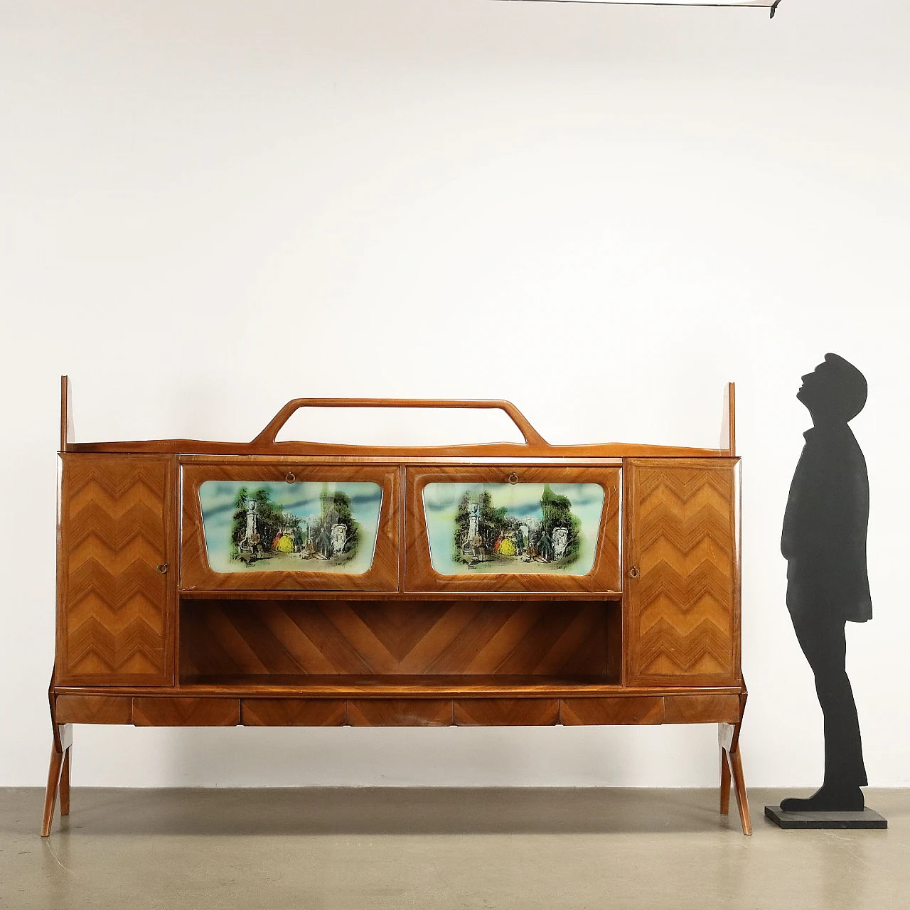 Wooden sideboard cabinet, late 20th century 2