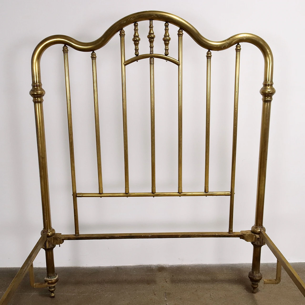 Antique brass bed, early 20th century 3