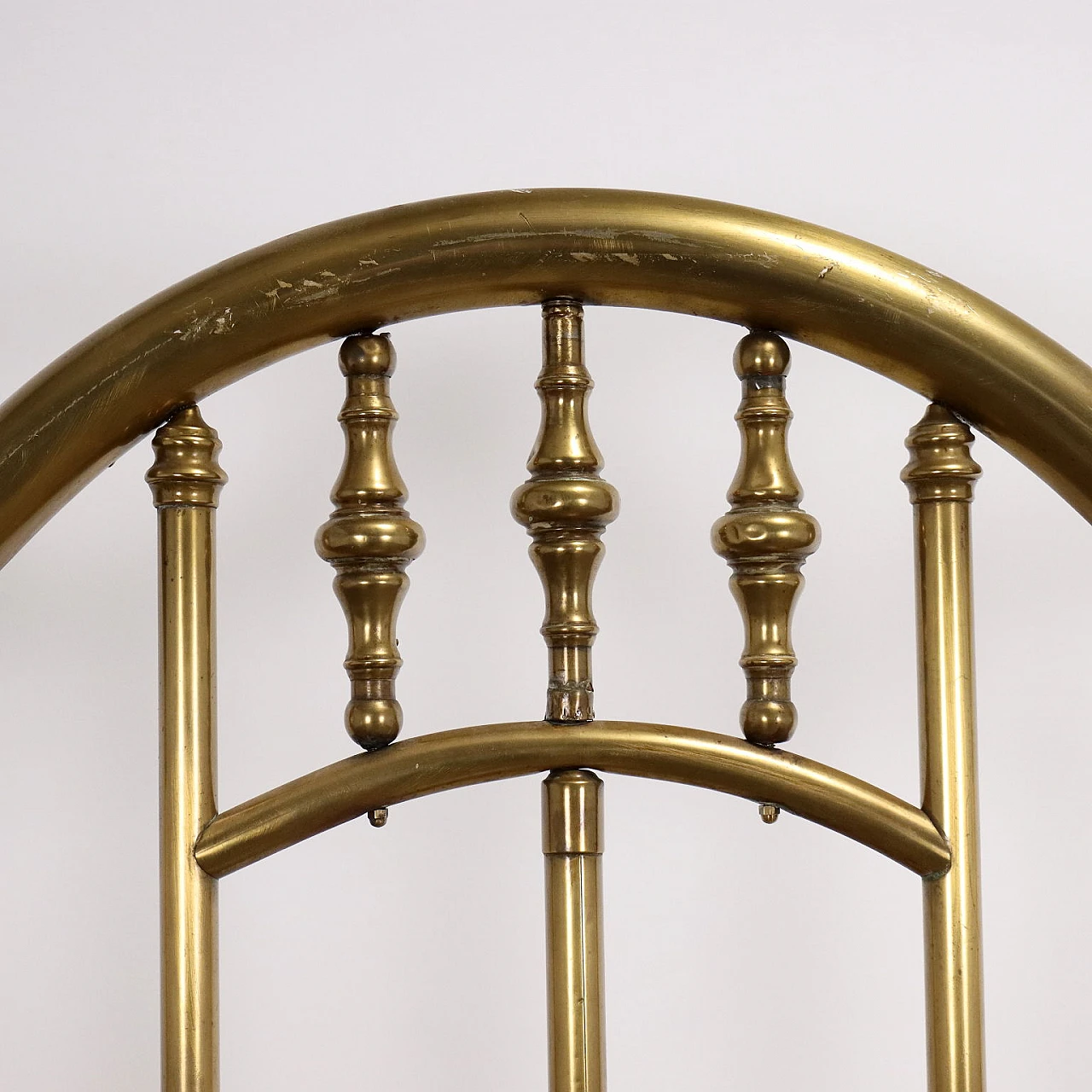 Antique brass bed, early 20th century 4