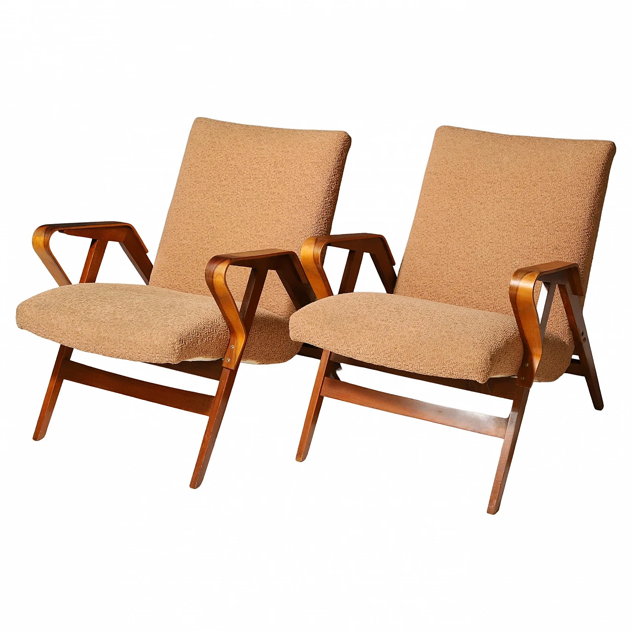 Pair of armchairs by František Jirák for TATRA nabytok, 1970s 1