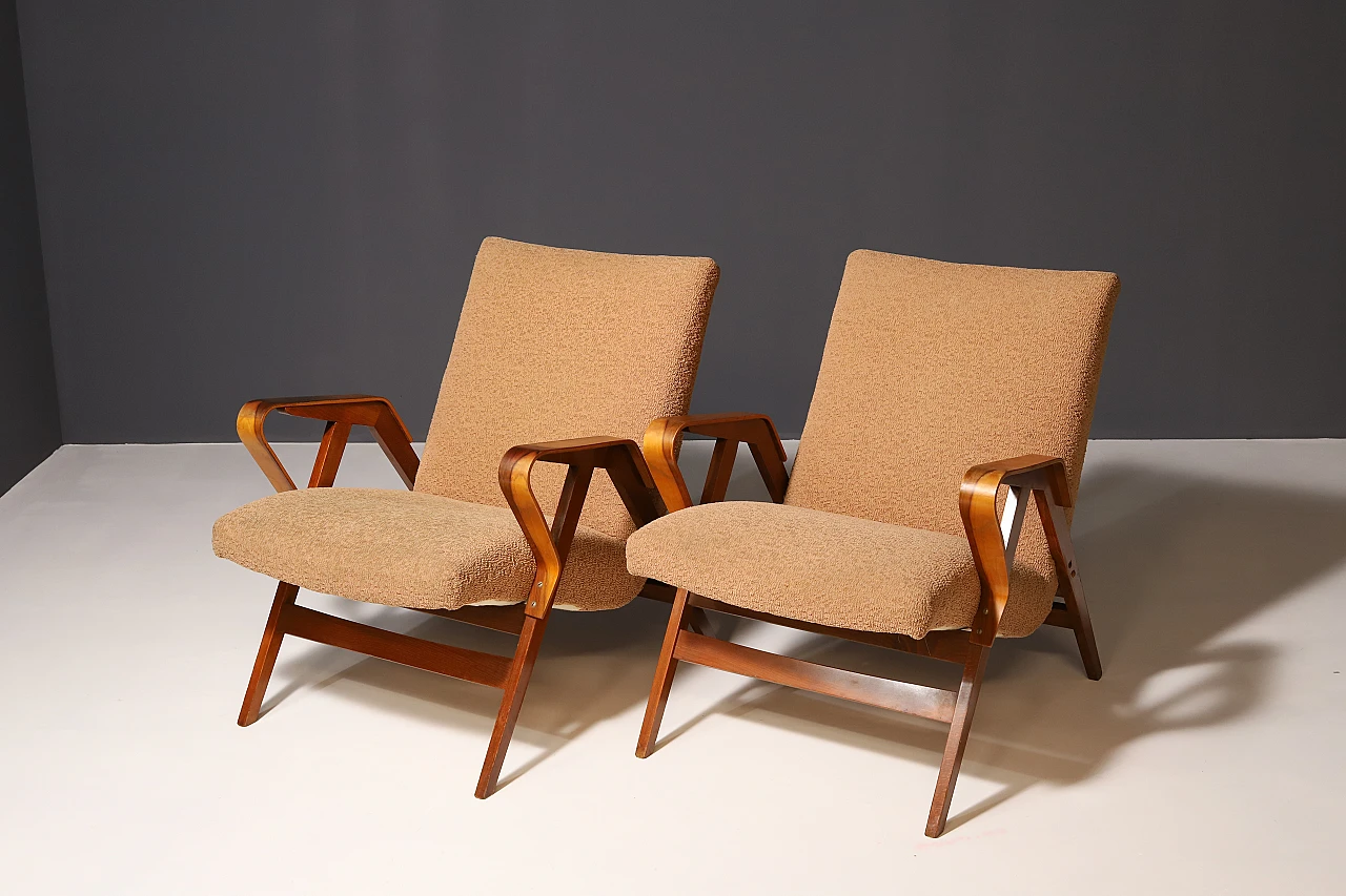 Pair of armchairs by František Jirák for TATRA nabytok, 1970s 3