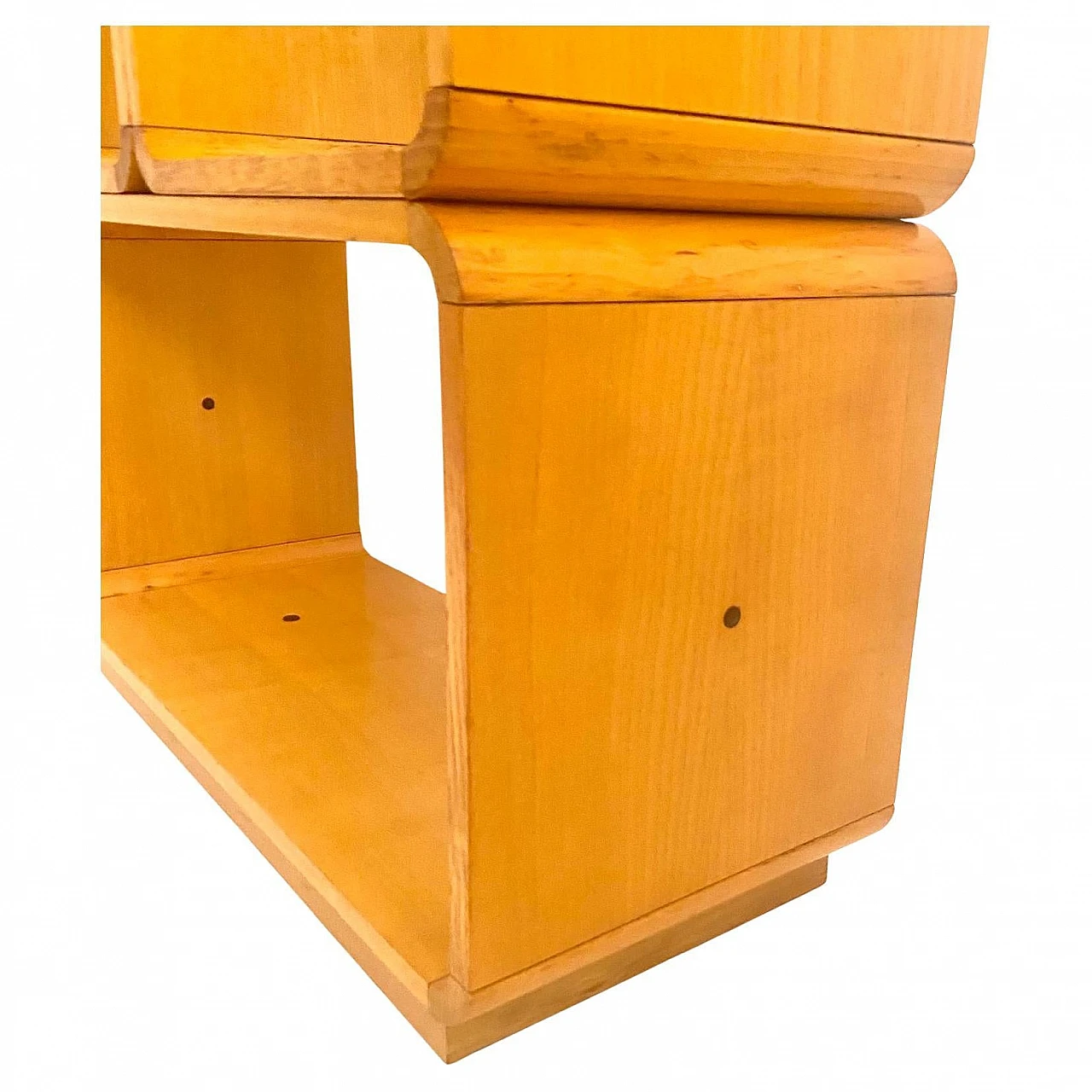 Modular wooden bookcase, Carlo de Carli for Fiarm, 70s 8