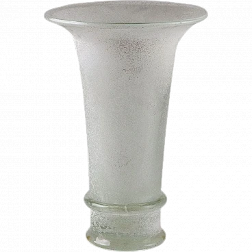 Vaso a Tromba in Vetro Manifattura di Murano