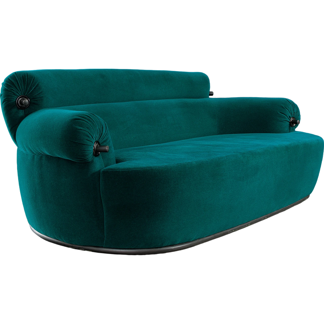 P20B Toro sofa by Luigi  Caccia Dominioni for Azucena in green, 1980s 2