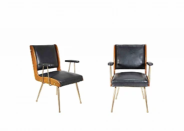 Carlo Ratti, Pair of Armchairs 1960s-1970s