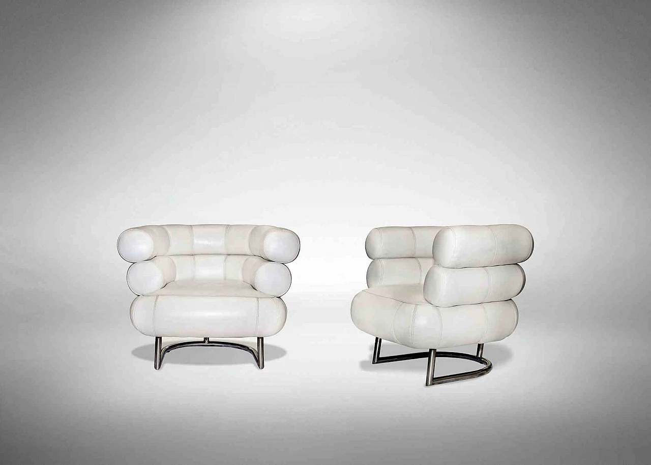 Eileen Gray, Pair of Bibendum Armchairs, 2000s 1