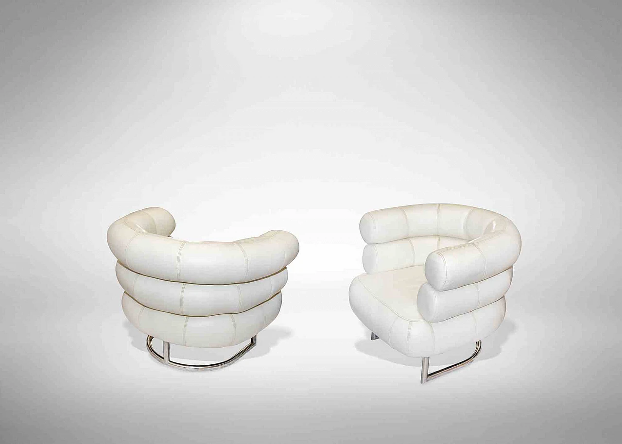 Eileen Gray, Pair of Bibendum Armchairs, 2000s 3