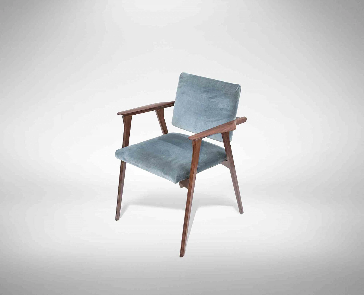 Pair of rosewood chairs "Luisa" by Franco Albini, 50s 4