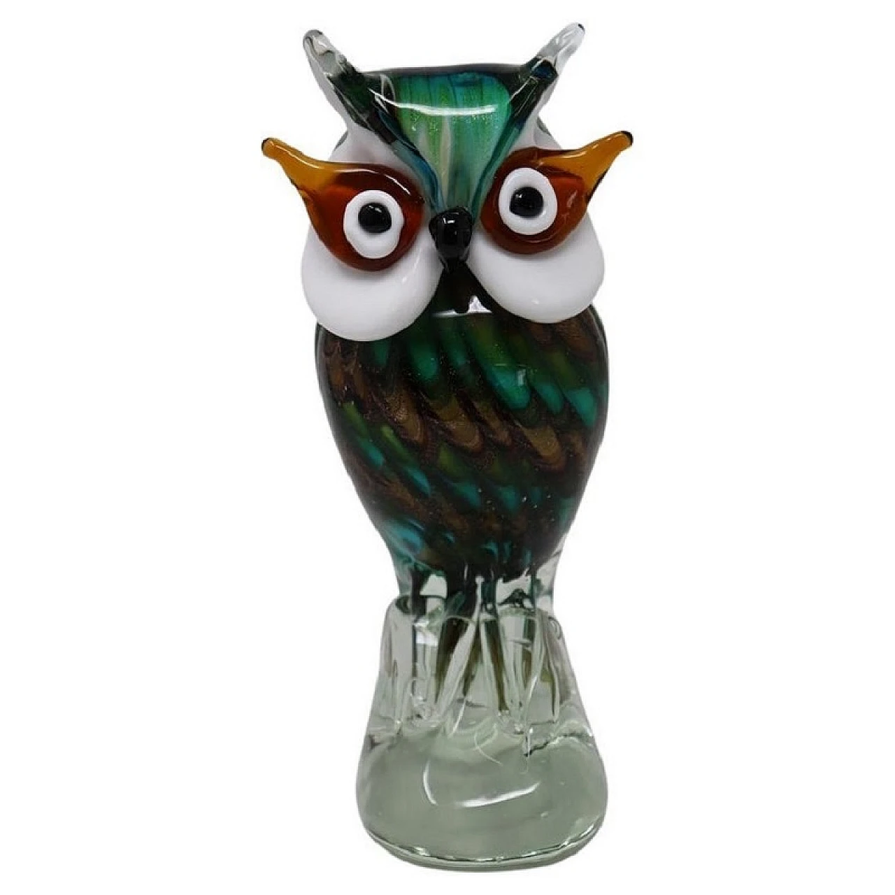 Glass owl, Murano 1980s 1