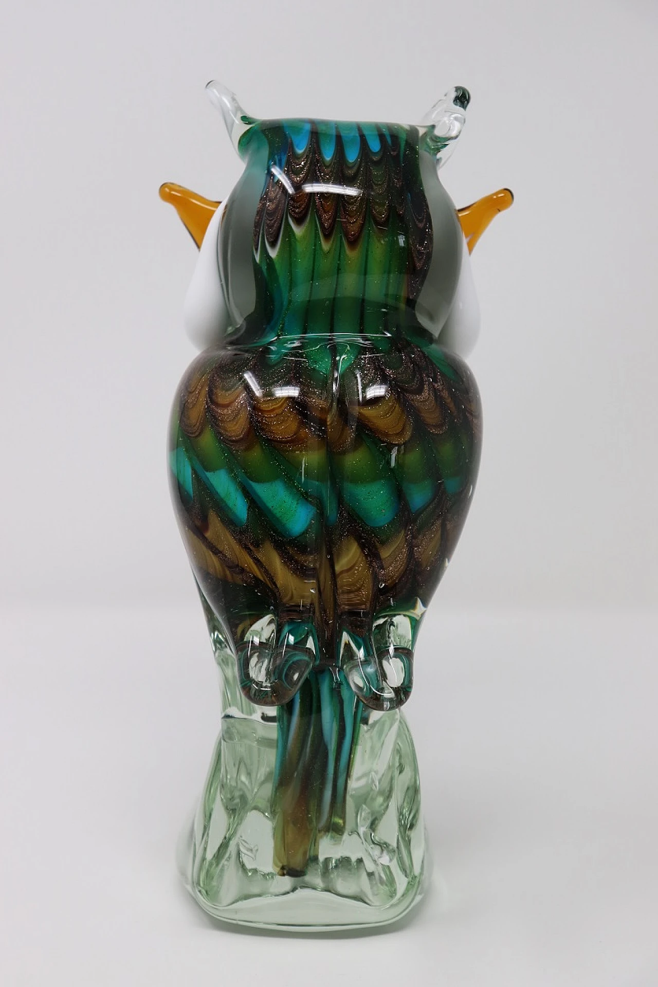 Glass owl, Murano 1980s 3