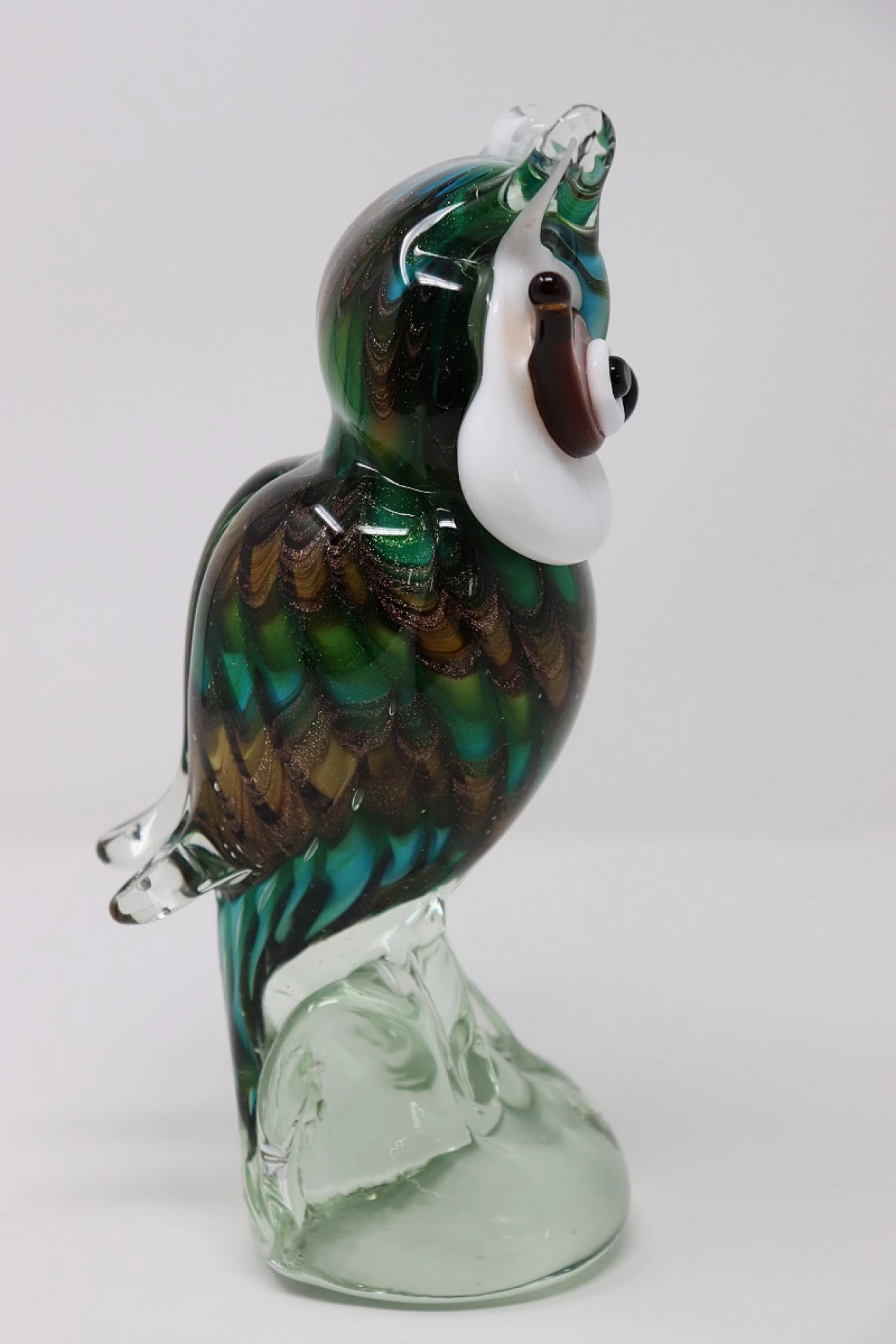 Glass owl, Murano 1980s 4