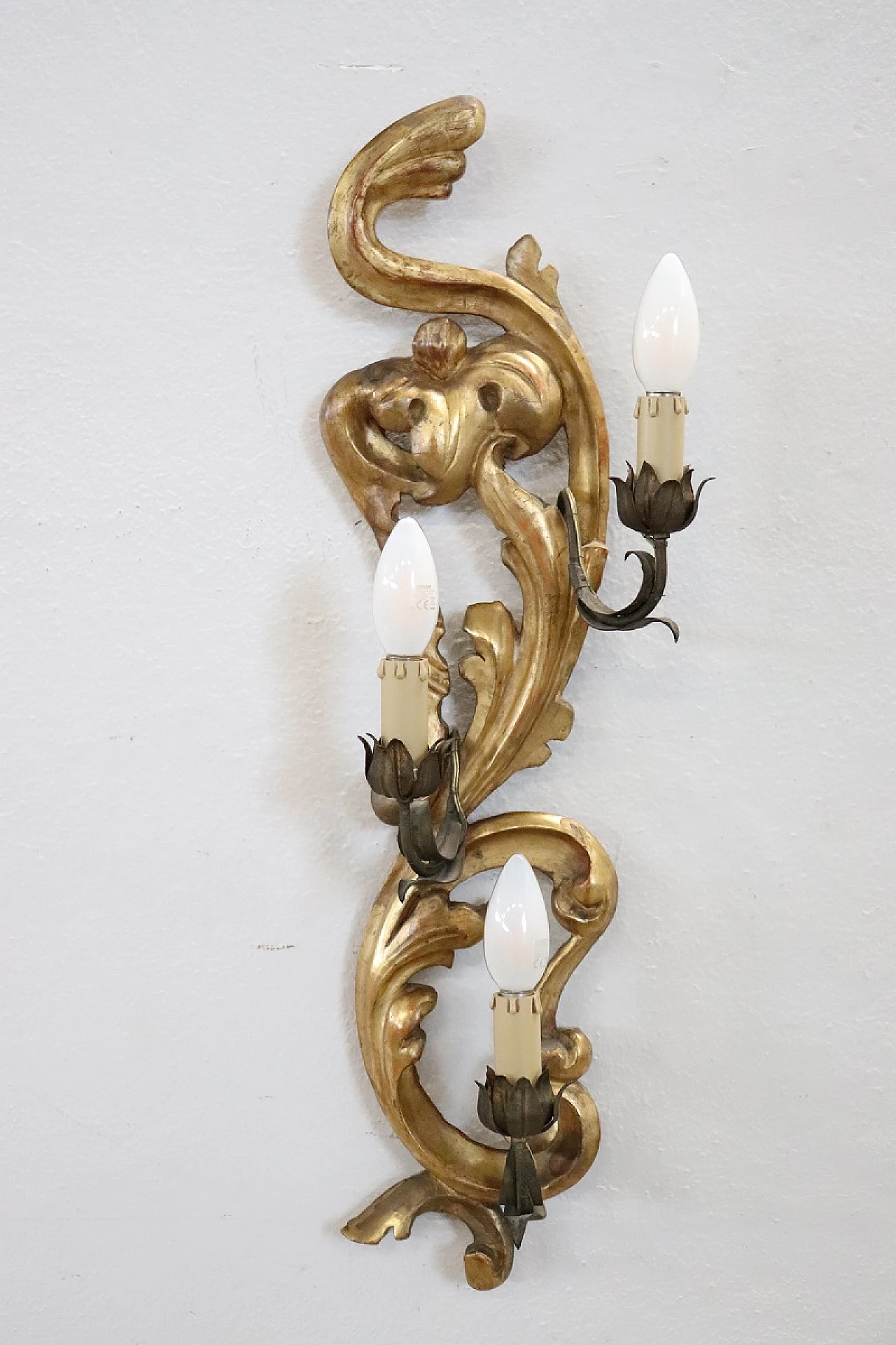 Applique in gilded wood, first half of the 20th century 3