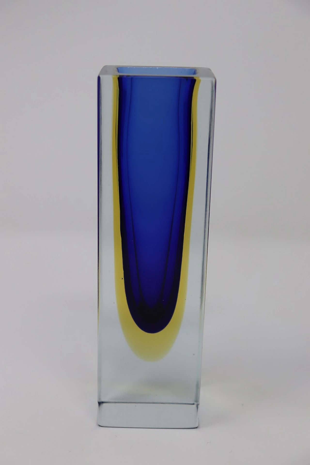 Small blue and yellow vase, 1970s 2