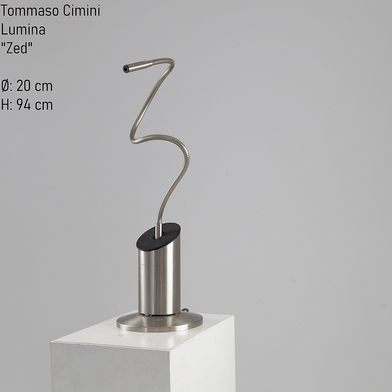 Zed table lamp by Tommaso Cimini for Lumina, 1990s 5