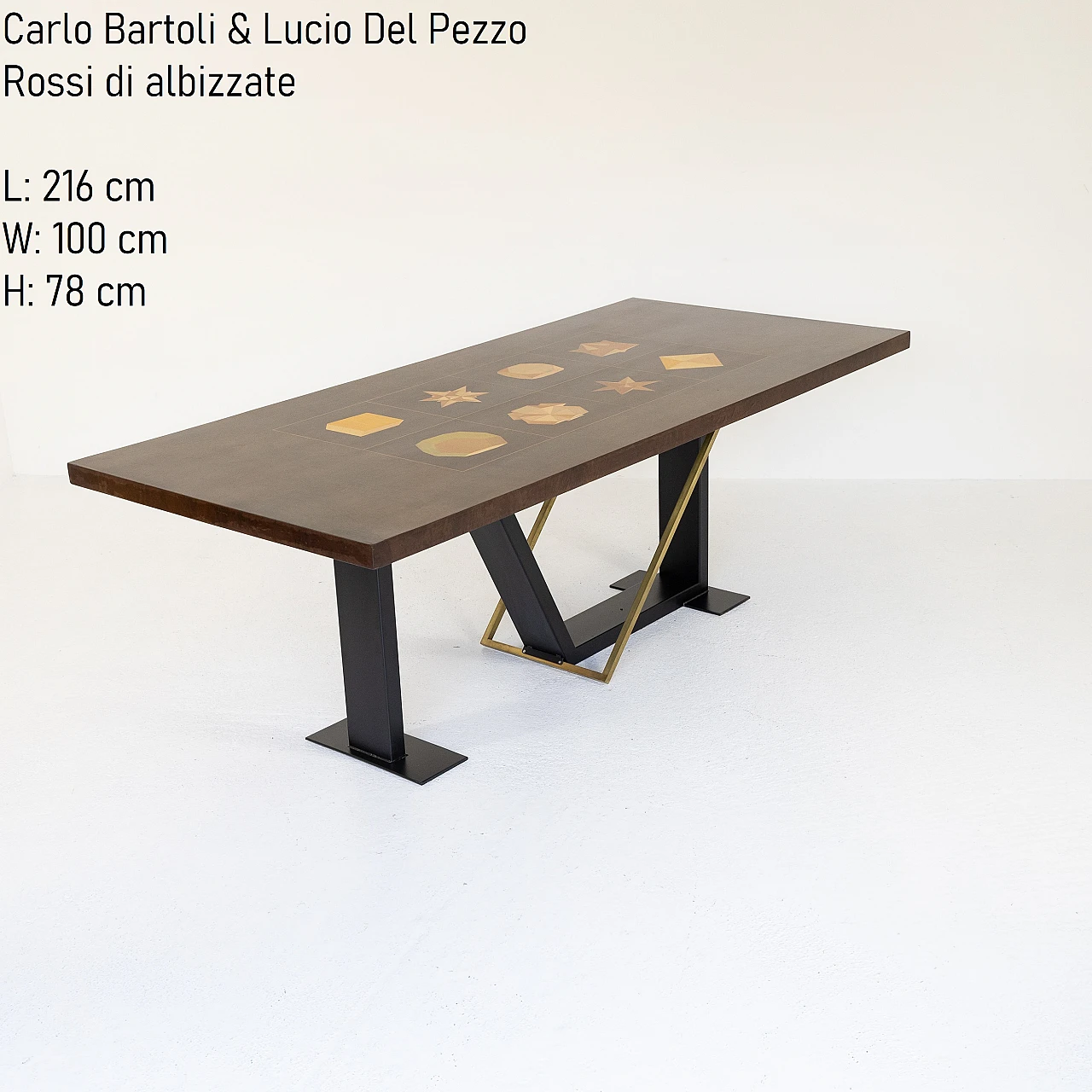 Carlo Bortoli and Lucio del Pezzo table for Rossi di Albizzate, 1970s 5