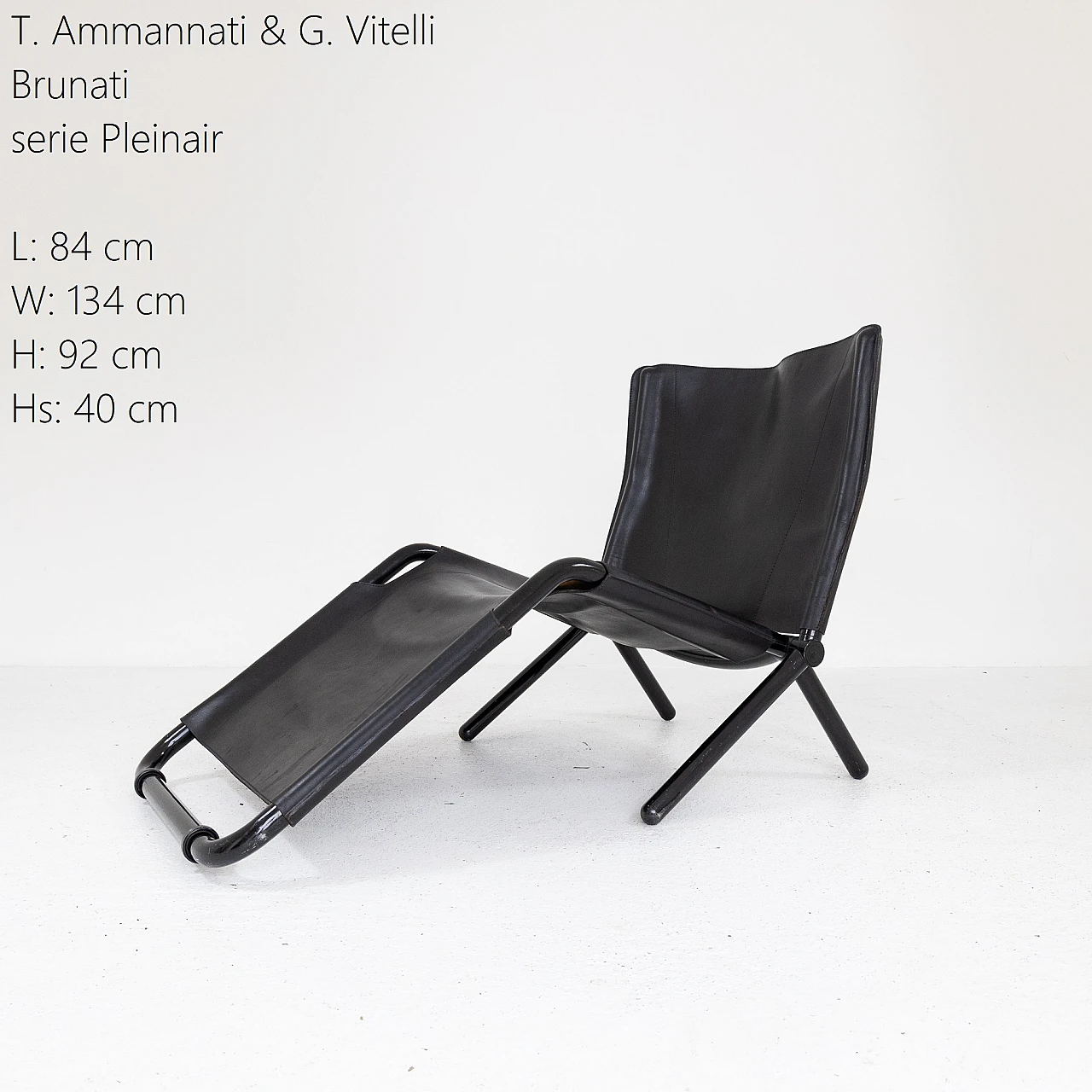 Chaise lounge Pleinai di Ammannati Vitelli per Brunati, anni '80 5