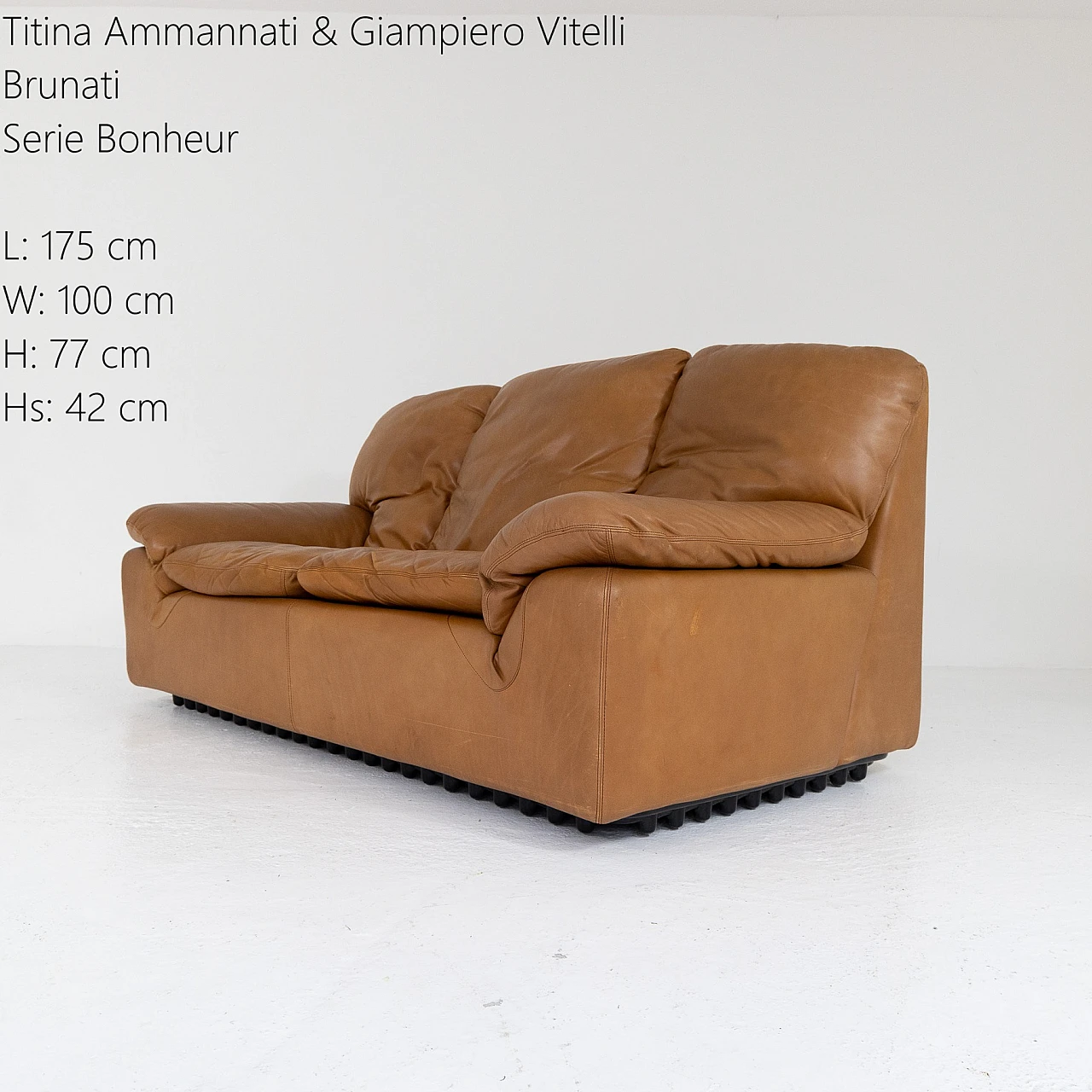 Bonheur sofa by T. Ammannati & G. Vitelli for Brunati, '80 3