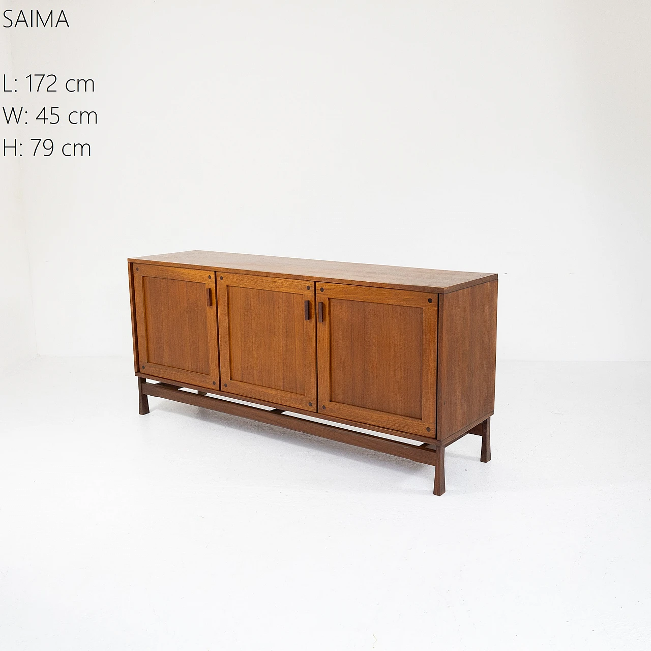 Teak wood sideboard from Saima, 1960s 5