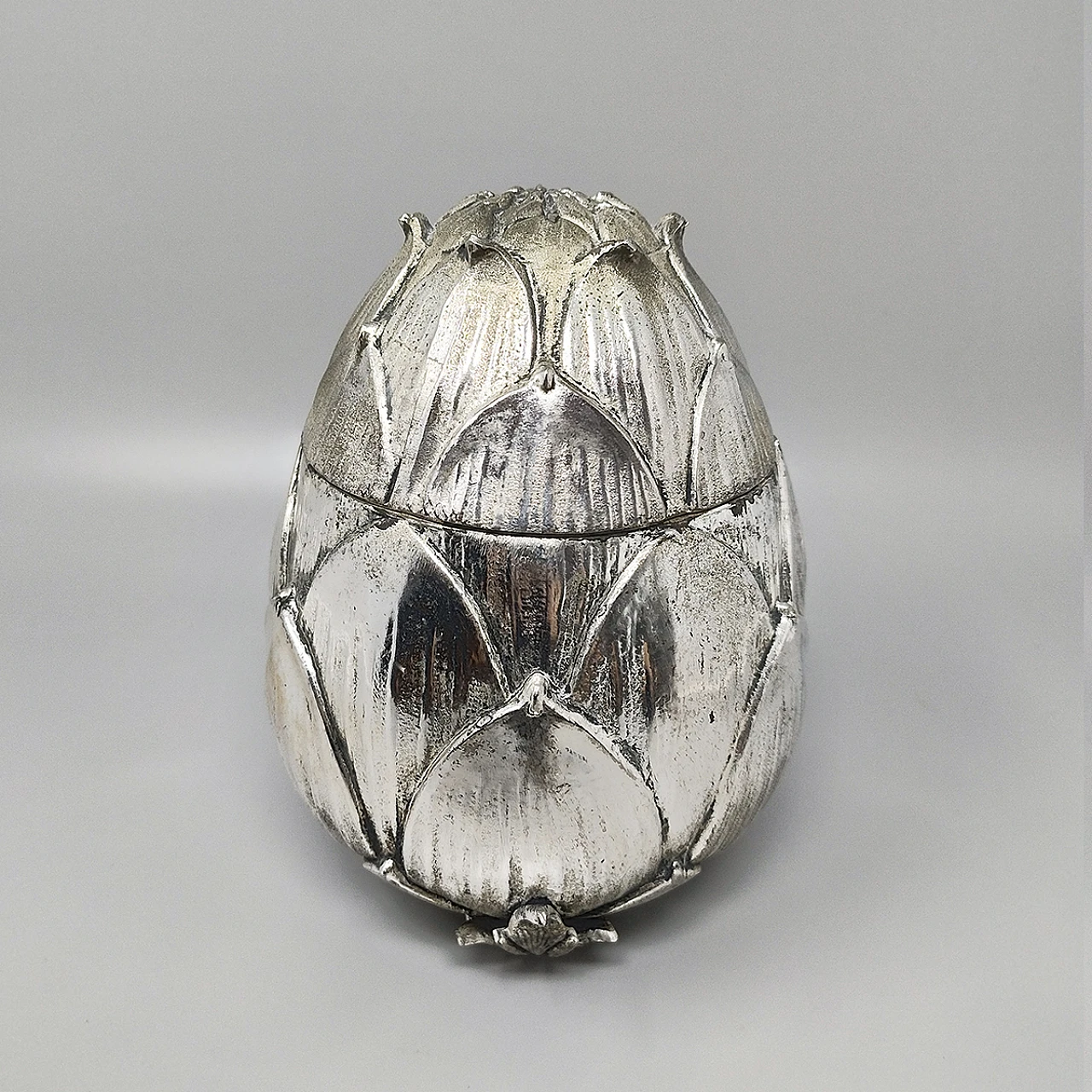 Ice bucket "Artichoke" silver plated by Mauro Manetti,  1970s 3