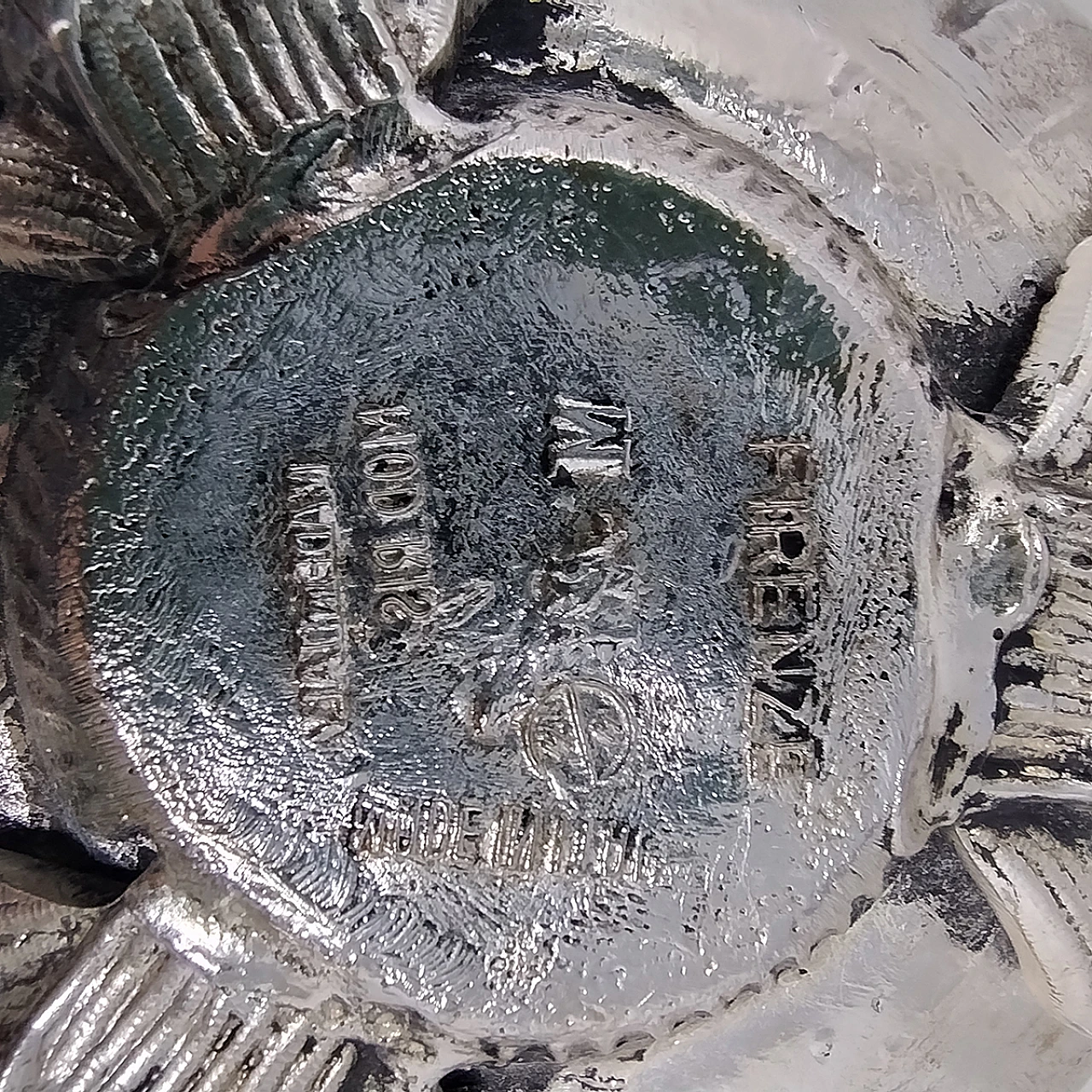 Ice bucket "Artichoke" silver plated by Mauro Manetti,  1970s 8