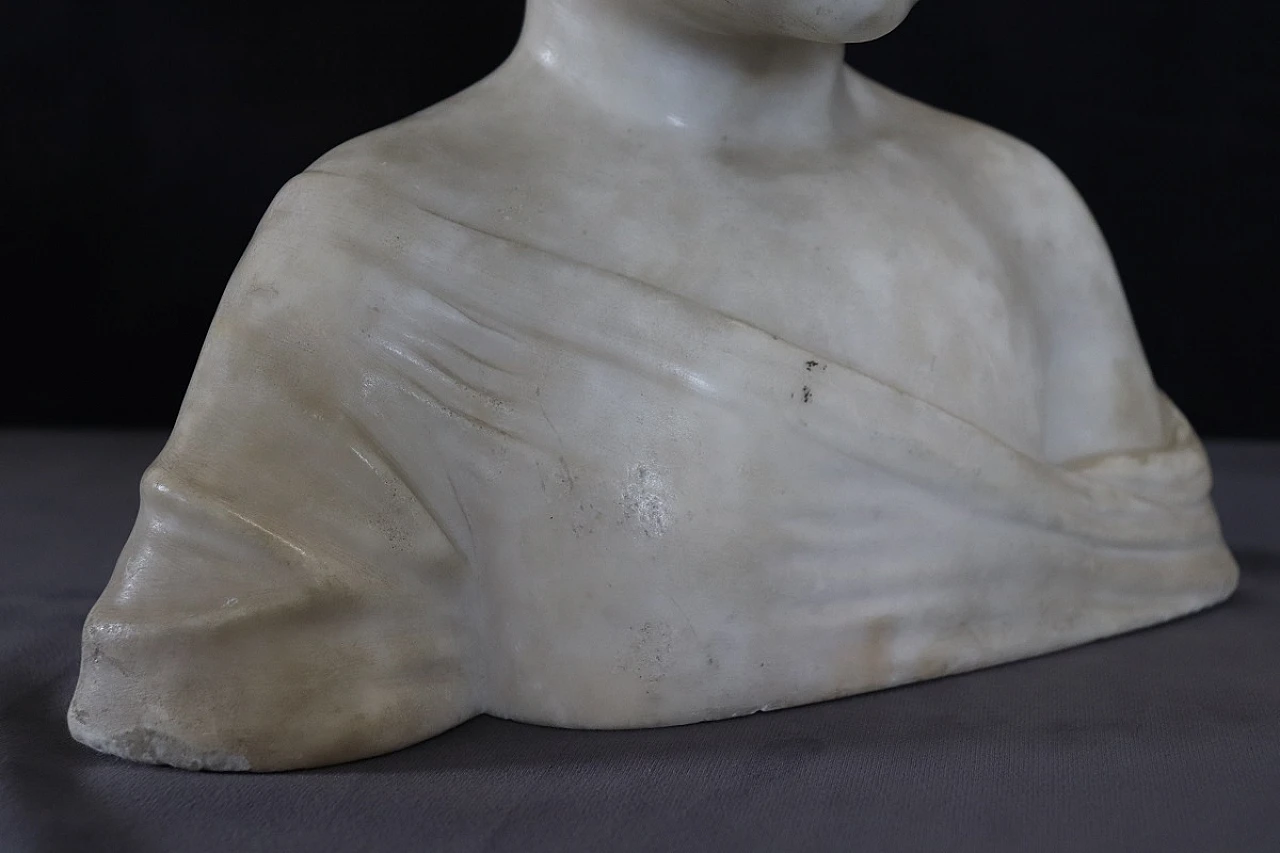 Marble sculpture, bust of a child 3