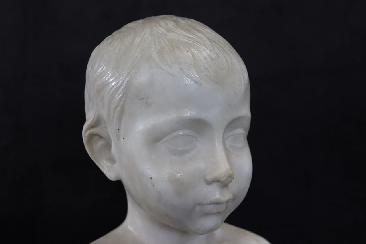 Marble sculpture, bust of a child 4