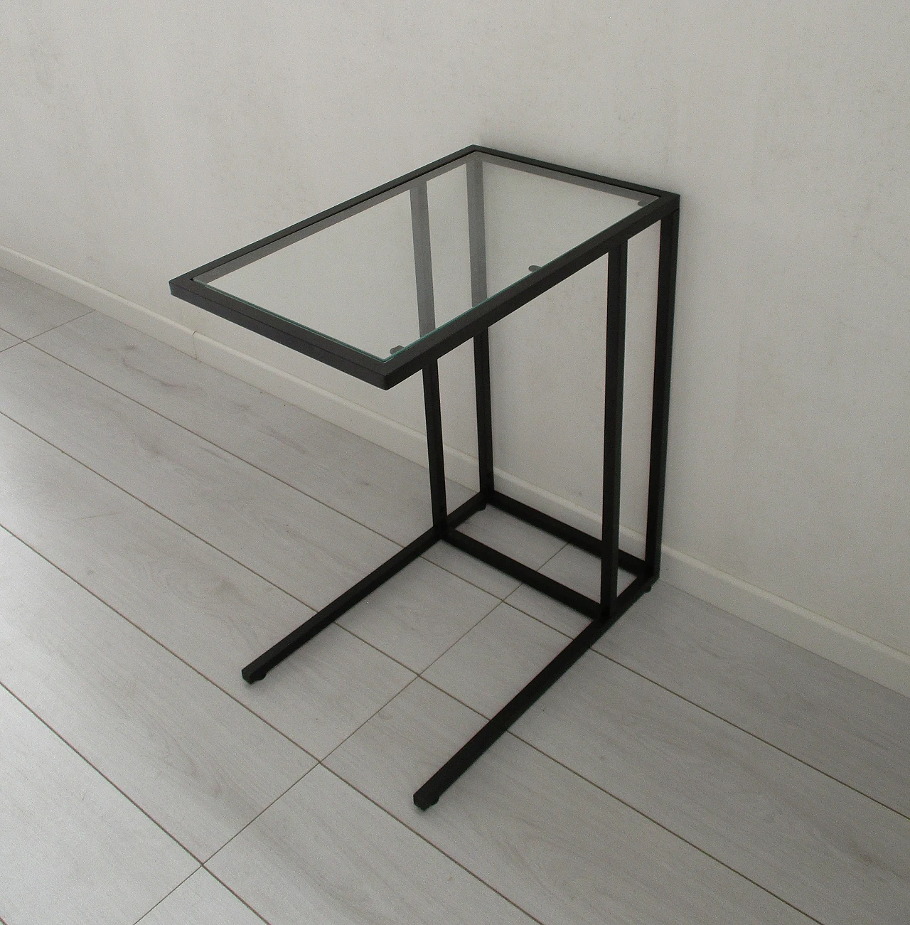 Console table design in metal and crystal, 1980s 7