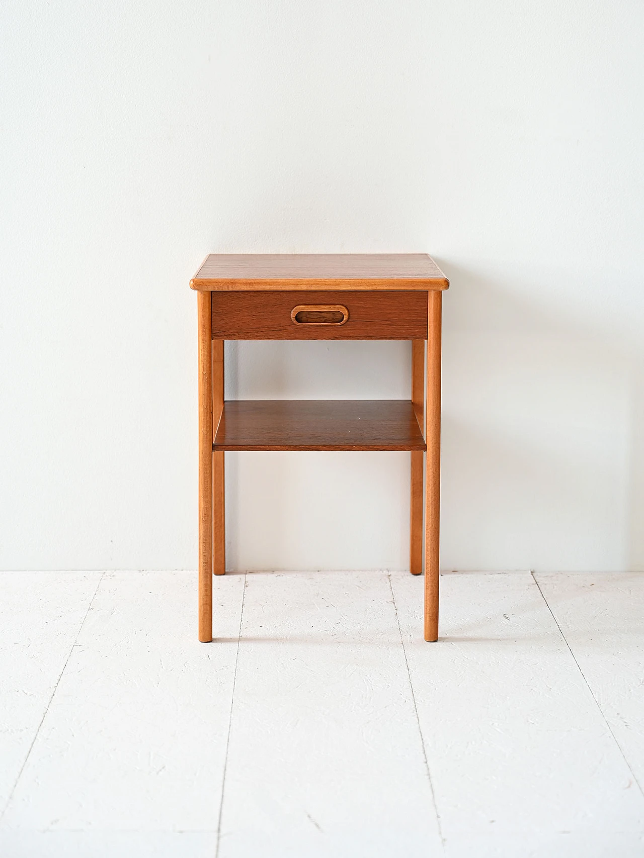 Scandinavian teak bedside table 1