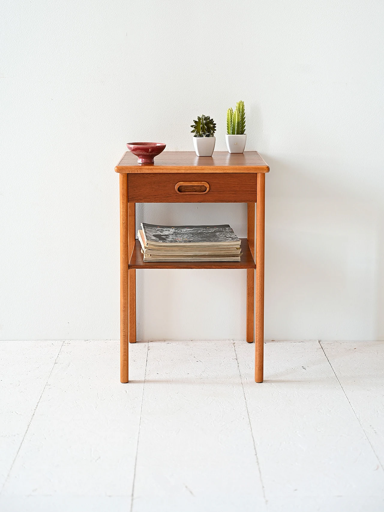 Scandinavian teak bedside table 2