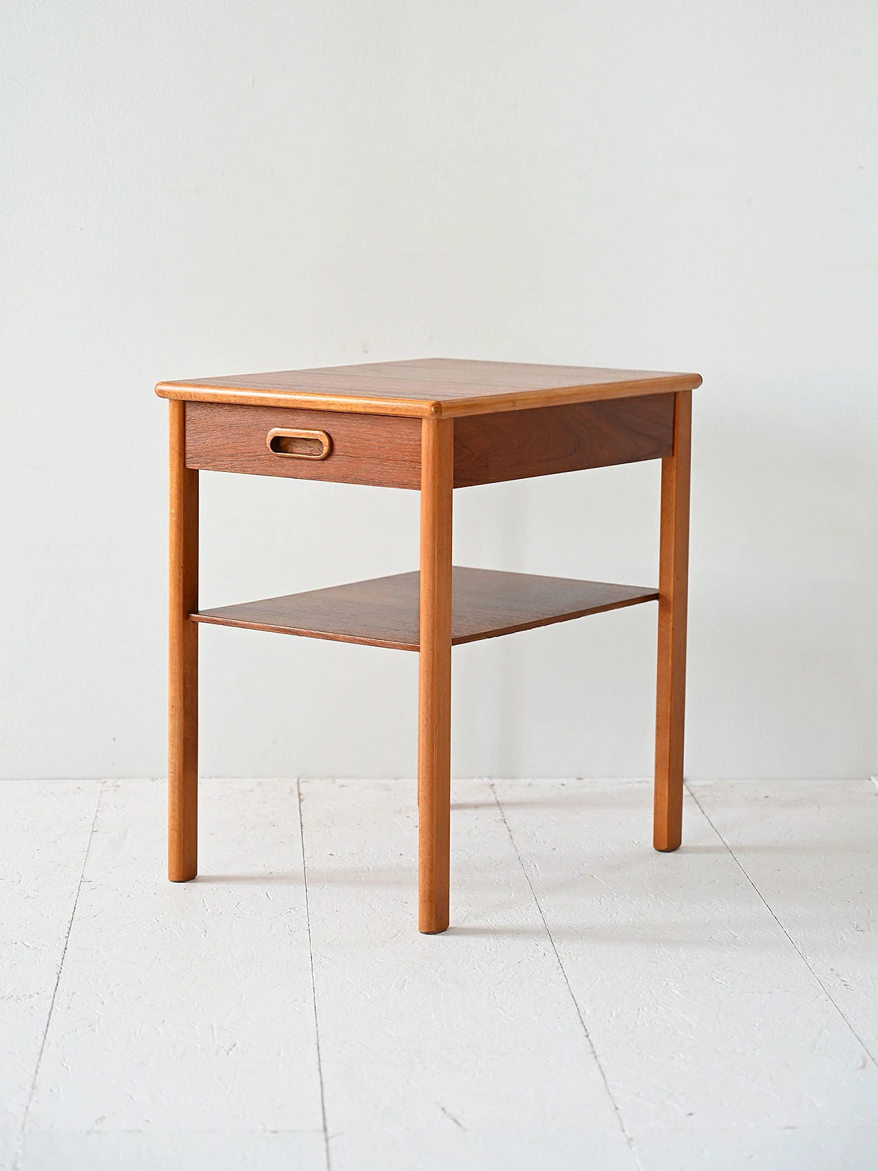 Scandinavian teak bedside table 4