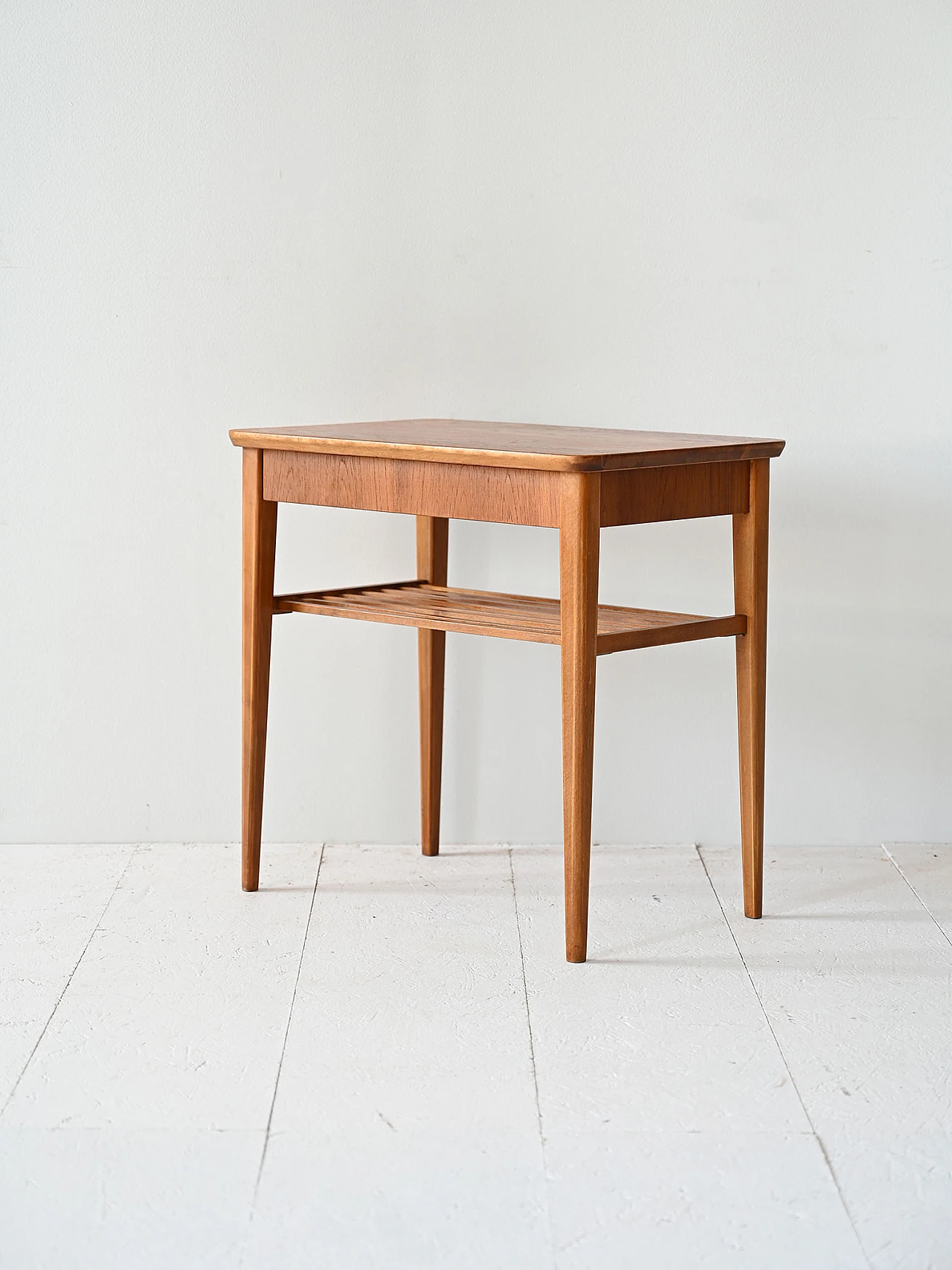 1960s teak bedside table 4