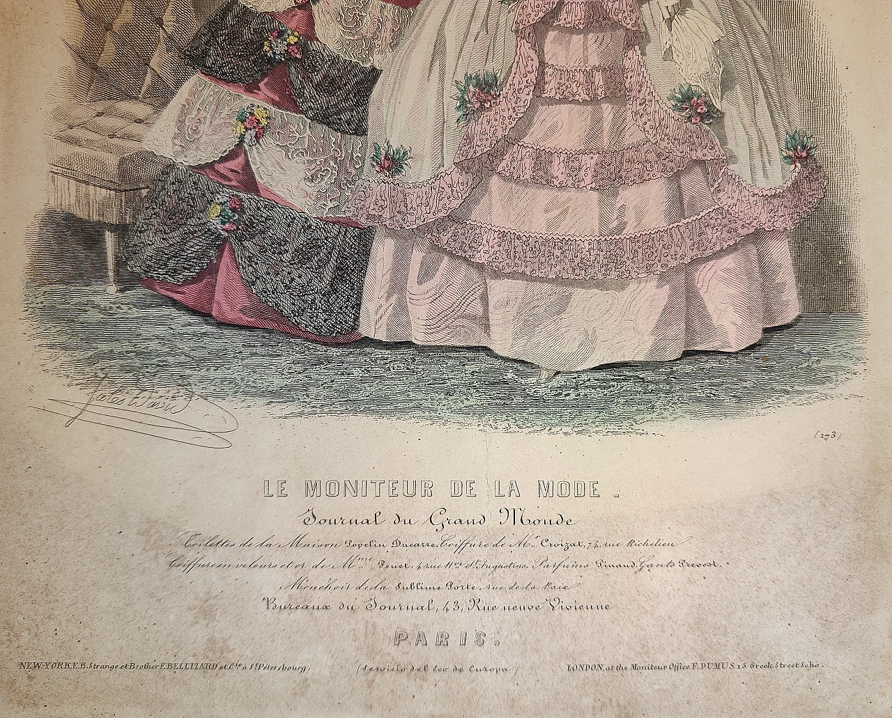 Fashion print, 19th century 2