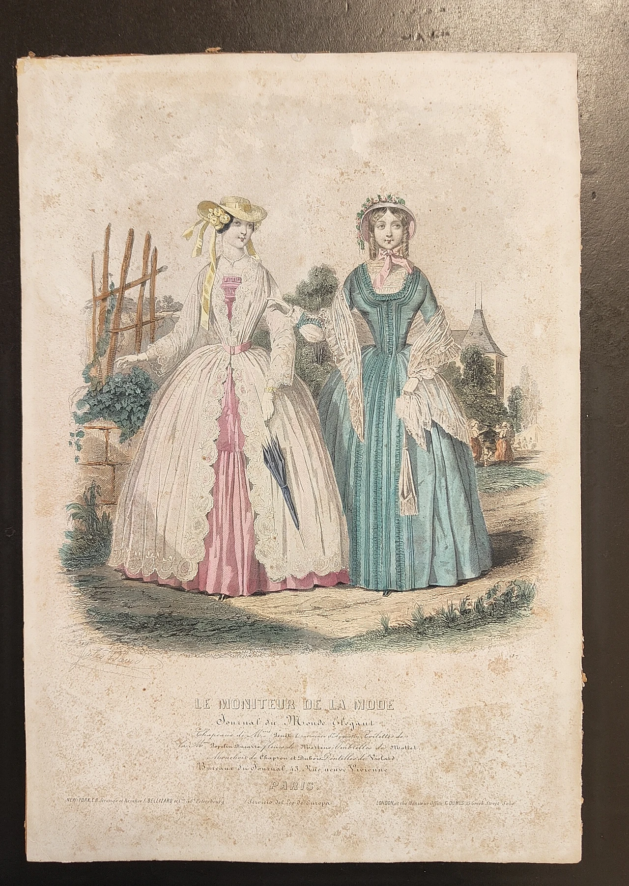 Fashion print, 19th century 2