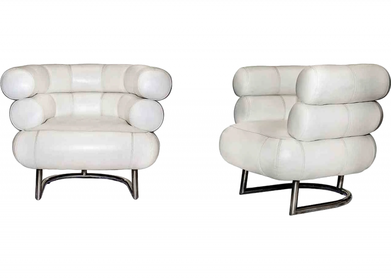 Eileen Gray, Pair of Bibendum Armchairs, 2000s 7