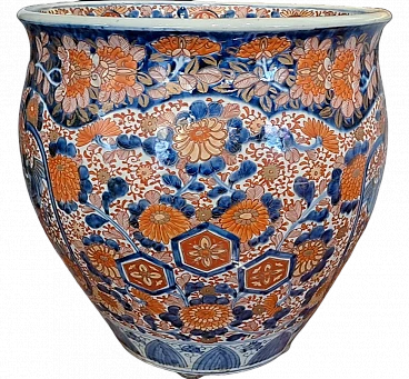 Large Imari Cachepot in japanese ceramic, 19th century