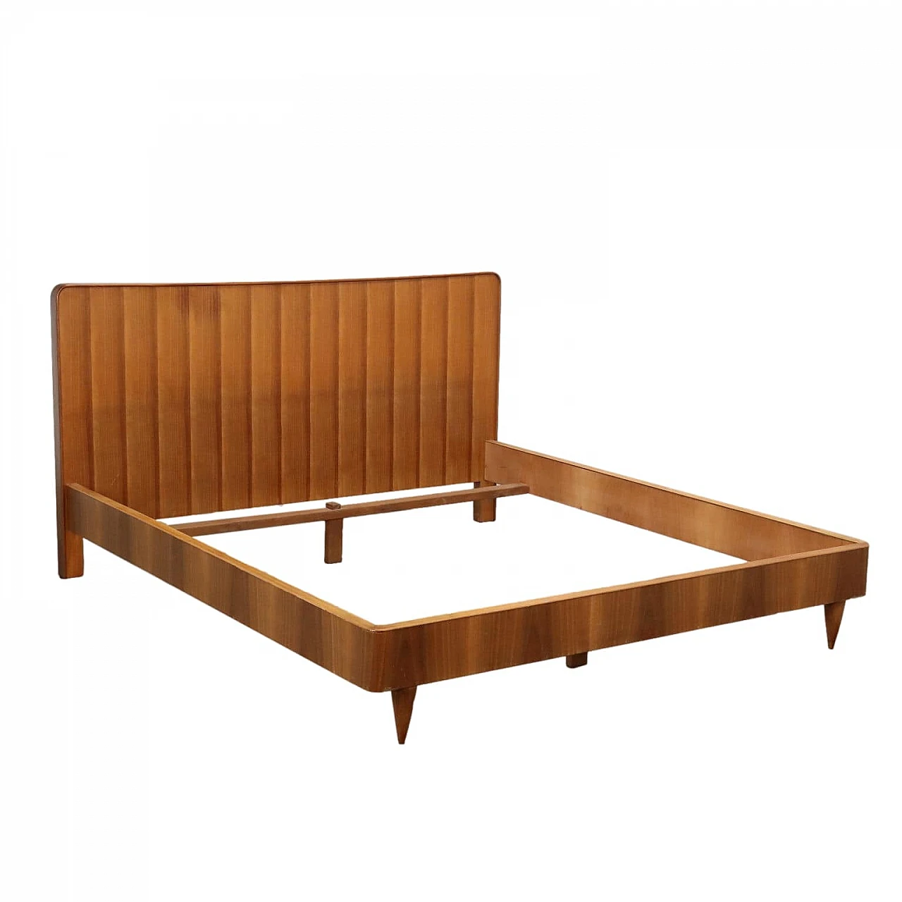 Double Bed Tanganyka Walnut Veneer, 1960s 1