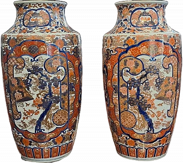 Large pair of Imari Japonese  vases, 19th century