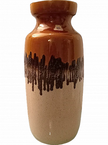 Bay ceramic vase west Germany with lavic decoration, 1970s