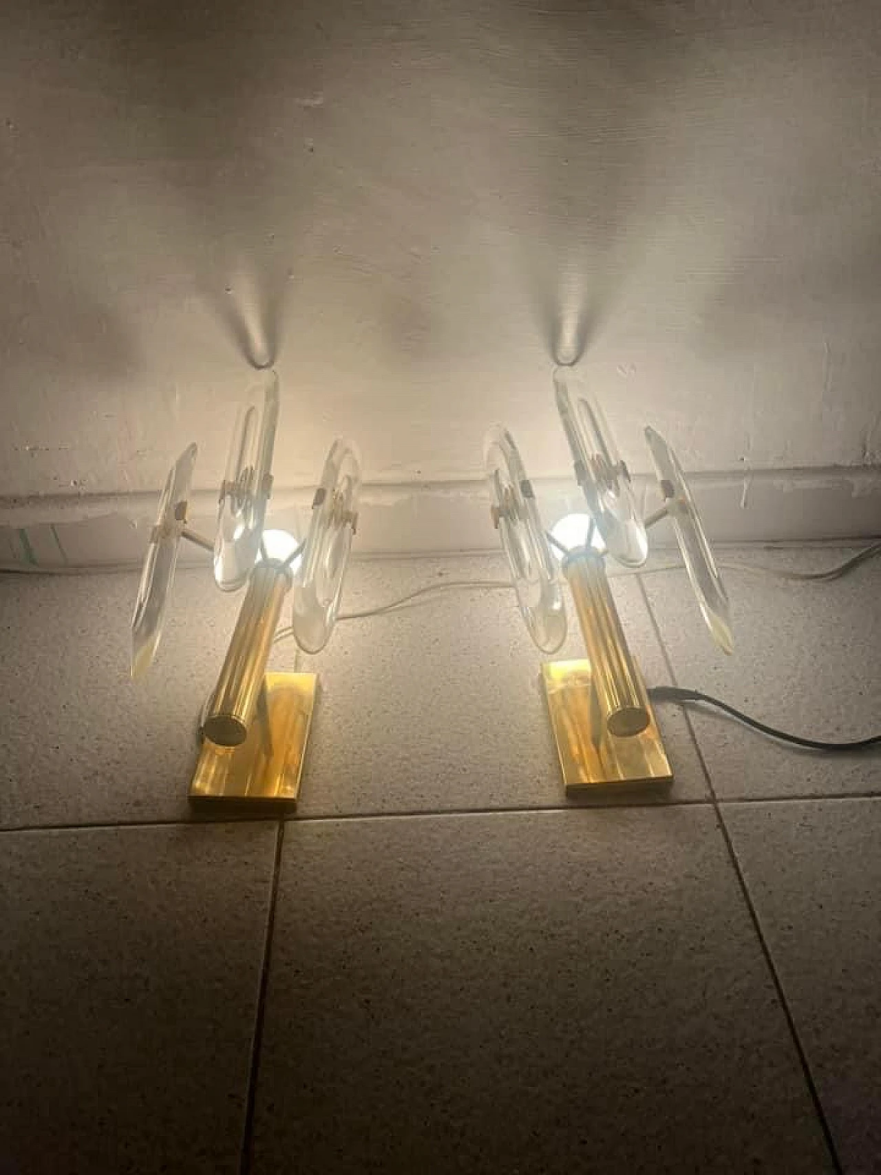 Pair of Gaetano Sciolari wall lights, '70s 5