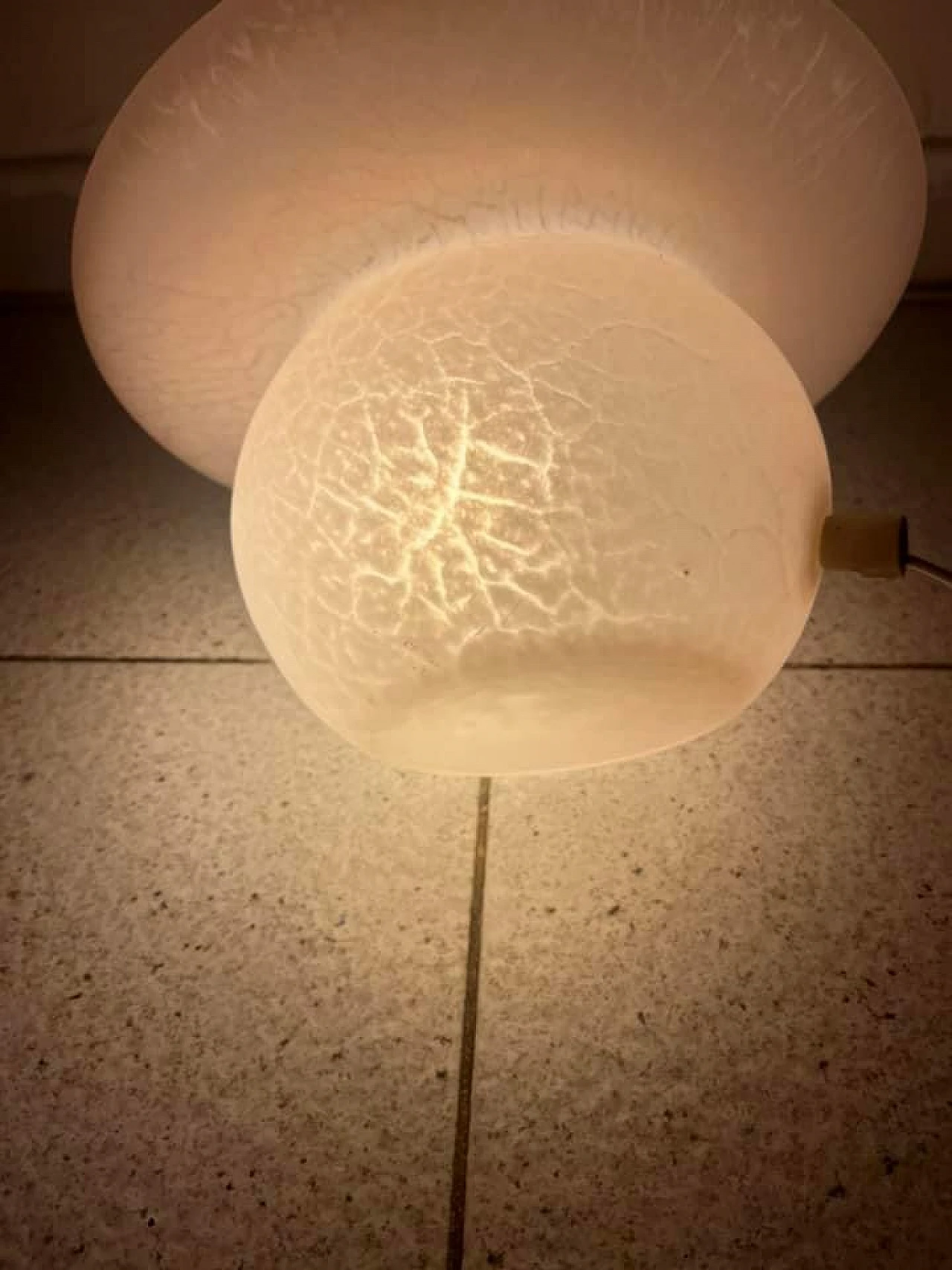 Pink mushroom Murano lamp 5