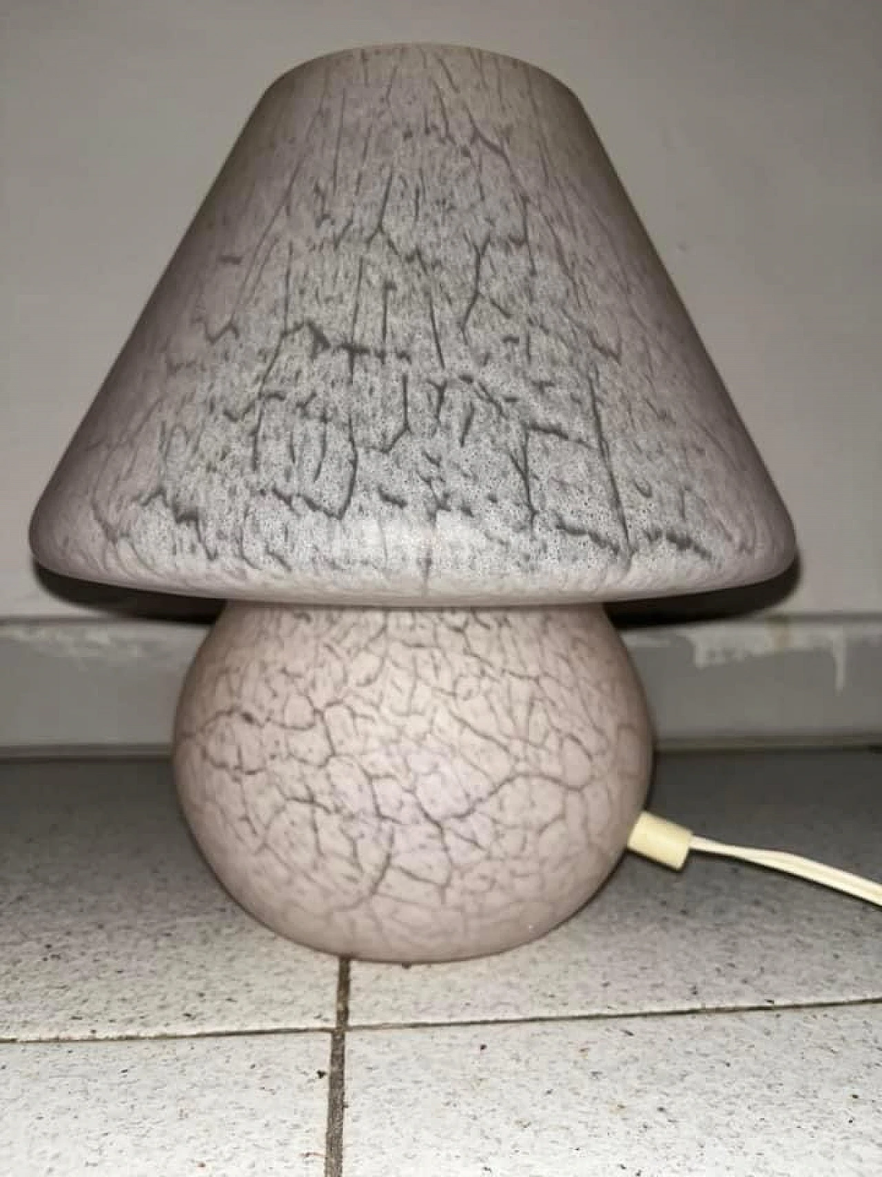 Pink mushroom Murano lamp 7