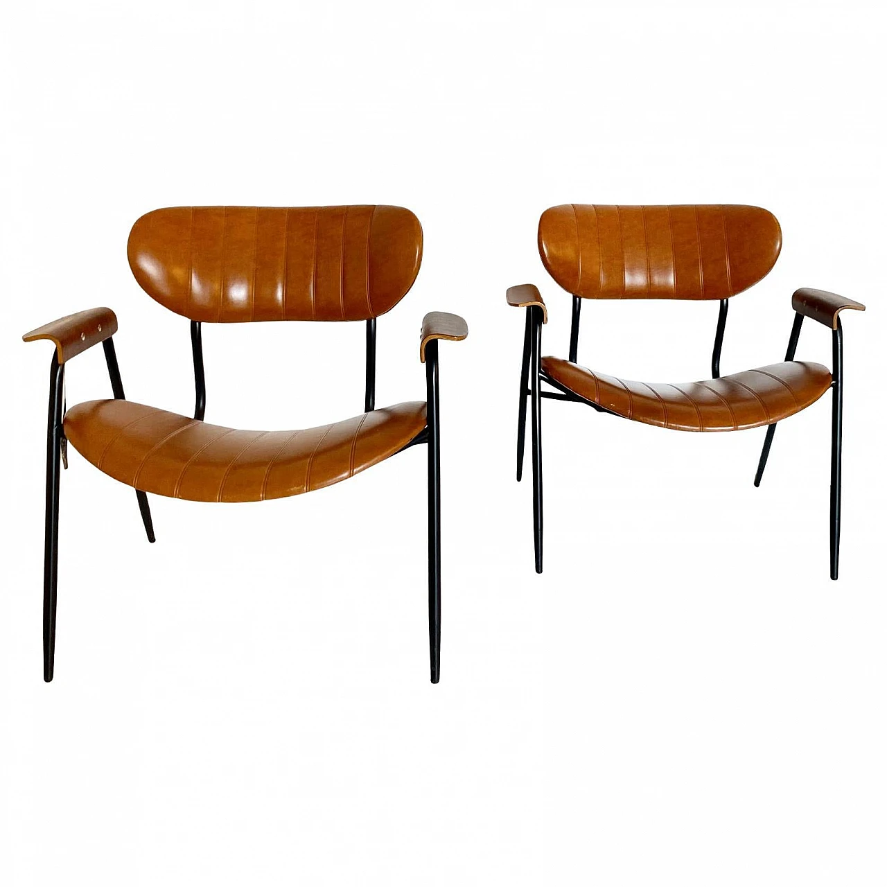 Pair of armchairs by Gastone Rinaldi for RIMA, 60s 2