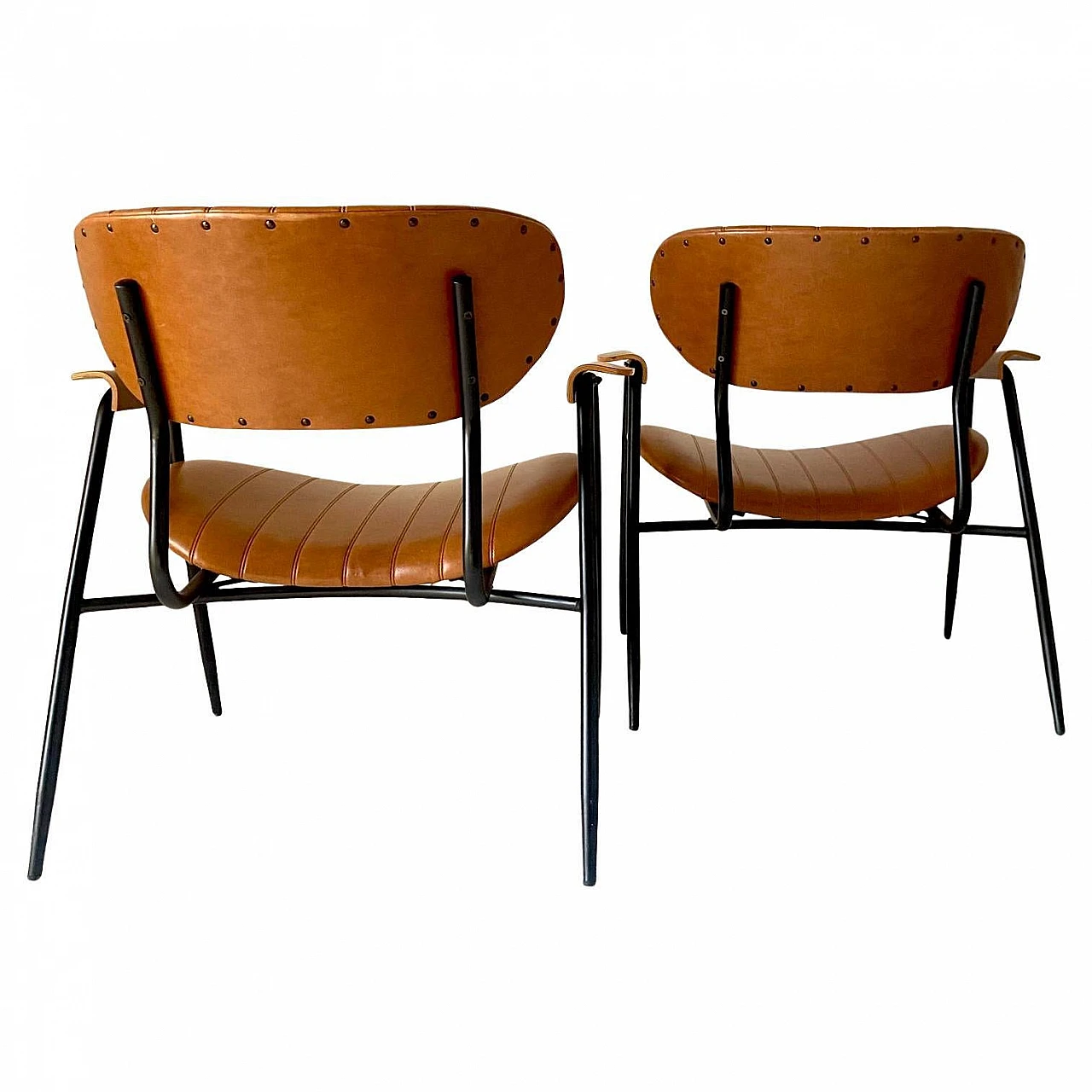 Pair of armchairs by Gastone Rinaldi for RIMA, 60s 5